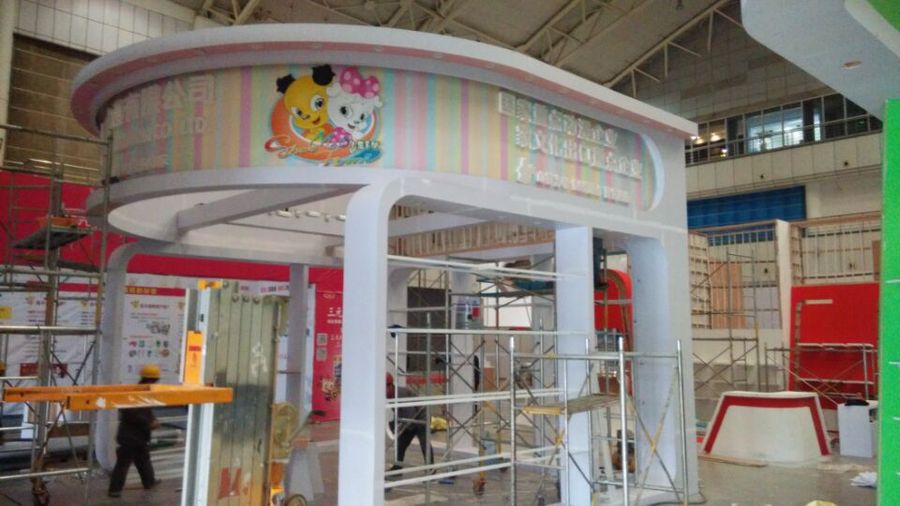 展馆现场施工