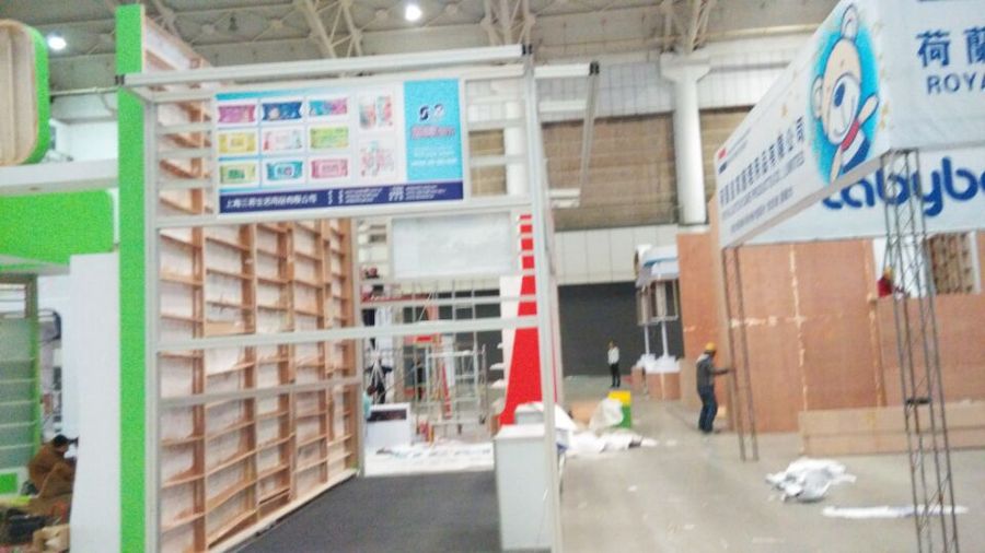 展馆现场施工